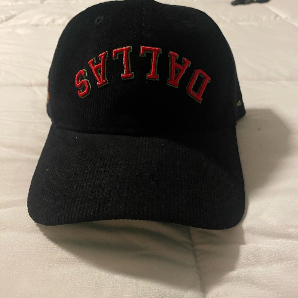 Upside down DALLAS hat